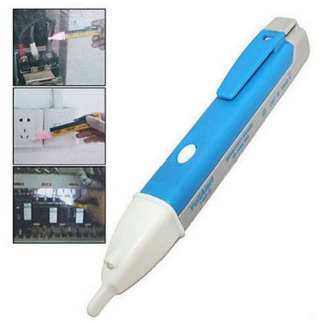วัดไฟ วัดสายไฟ เช็คไฟ อุปกรณ์ตรวจสอบไฟรั่ว ปากกาวัดไฟแบบไม่สัมผัส  ปากกาตรรวจจับไฟ Ac Electric - สีขาว/ฟ้า (สินค้ายอดฮิต) | Shopee Thailand