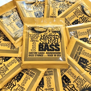 สายเบส ERNIE BALL ครบชุด4เส้น รุ่น2833เบอร์45/105 สายเบสที่ให้เสียงหนักแน่น สินค้าคุณภาพดีพร้อมส่ง🚚แถมฟรีปิ๊กกีตาร์🎉