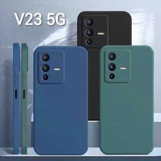 V23 5G(พร้อมส่งในไทย)เคสTPU​นิ่ม​สีพาสเทลแบบคลุมกล้องVivo V23 5G