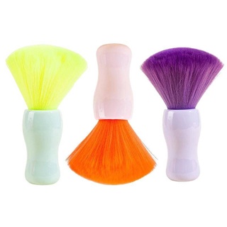 พร้อมส่ง  Soft Neck Face Duster Hair Brush Beard Brushes Colorful Hair Cleaning Brush แปรงปัดเศษผม ขนนุ่ม