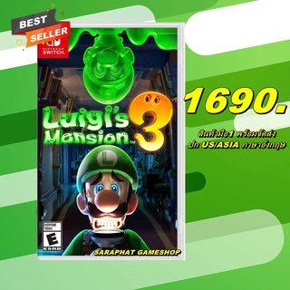 (ใส่โค้ด shopee : 20DDSEP19 ลด 20%) NSW LUIGIS MANSION 3 ปก US/ASIA พร้อมจัดส่ง