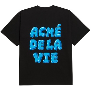 [acme De la vie] ★ ด้วยการซ่อนแท็กเกินขนาด★ เสื้อยืดแขนสั้น พิมพ์ลายโลโก้ ADLV Rainbo CLOUD SKY V LOGO ICE CREAM EMBO POINT HOME PARTY GOALKEEPER BAGELS SKYBLUE JP VER SPRAY V สําหรับผู้ชาย