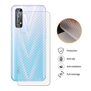 Realme Narzo 20 3D Carbon Fiber Rear Screen Protector For Realme Narzo 20 10 Realme 6 5 3 2 Pro C11 C3 C2 6i 5i 5s Back Protective Film