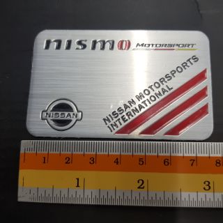 Plate Nismo อลูมิเนียม 8x5cm