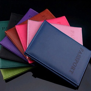 กระเป๋าสตางค์ หนังเทียม สําหรับใส่หนังสือเดินทาง