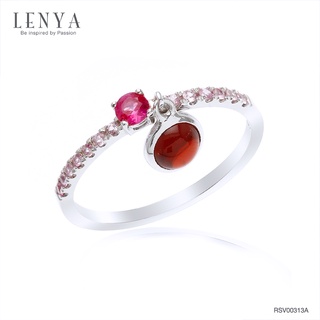 Lenya Jewelry แหวนแห่งความรัก ประดับพลอยทับทิม โกเมน และพิงค์แซฟไฟร์ ออกแบบเก๋ไก๋คล้ายกุญแจคล้องใจ ให้ความรักมั่นคง