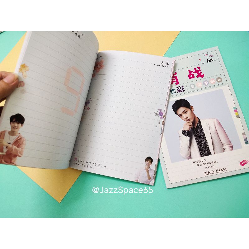[พร้อมส่ง]สมุดโน๊ต หวังอี้ป๋อ เซียวจ้าน ด้านในเป็นกระดาษสีมีลายสุดน่ารัก Notebook