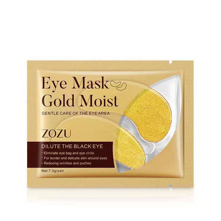 Eye Mask Gold Moist มาส์กตาแผ่นทองคำ สูตรคอลลาเจน ผิวรอบดวงตากระจ่างใส ลดเลือนริ้วรอย ให้ความชุ่มชื้น