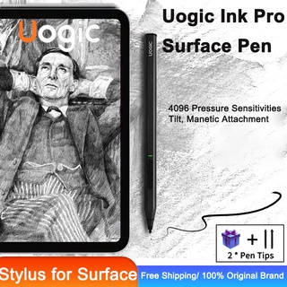 Uogic ปากกาสไตลัสดิจิทัล 4096 ระดับ 13.5 15 นิ้ว 1/2 สําหรับแล็ปท็อป Surface Pro 3 4 5 6 7 Book