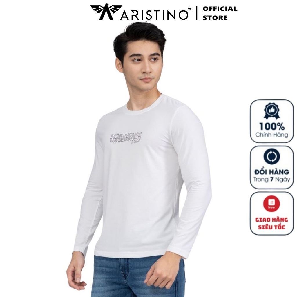 Insidemen เสื้อยืดแขนยาวผู้ชายฤดูใบไม้ร่วงและฤดูหนาวILT005W2 สีขาวพิมพ์ตัวอักษรคุณภาพสูงโพลีเอสเตอร์