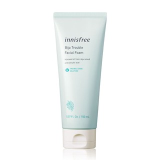 innisfree bija trouble facial foam 150 ml ผิวสะอาด ไร้สิว กับคลีนซิ่งโฟมบีจาเนื้อเนียนนุ่ม จากอินนิสฟรี