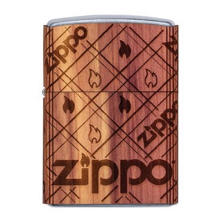 Zippo ไฟแช็กรุ่น 49331 WOODCHUCK ZippoCedarWrap รับประกันตลอดชีวิต นำเข้าและจำหน่ายโดยตัวแทนจำหน่าย