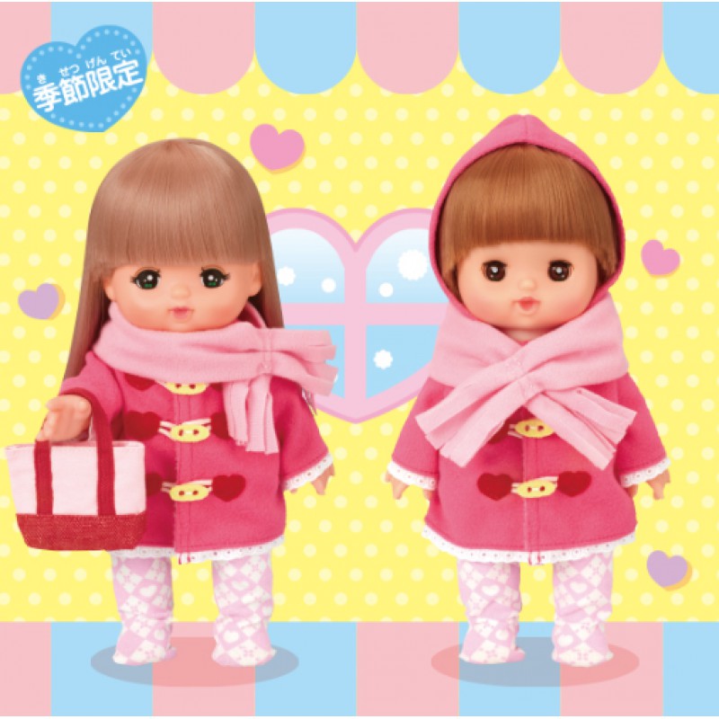 เมลจัง MELL CHAN ชุดเมลจัง เสื้อกันหนาว สีชมพู Pink Duffled Coat ...