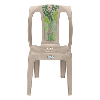 PLASTIC CHAIR MODERN LOTUS BROWN เก้าอี้พลาสติก MODERN LOTUS สีน้ำตาล โต๊ะและเก้าอี้ เฟอร์นิเจอร์นอกบ้าน สวนและอุปกรณ์ตก