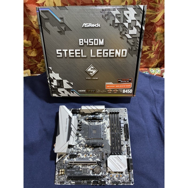 Mainboard B450m steel legend