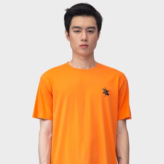 SNAZZY Plain Gothic ZZ logo (Orange) เสื้อยืดชาย เสื้อยืดคอกลม เสื้อสตรีท