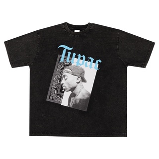 เสื้อยืดวินเทจKioku TUPAC TEE // MIDOVER // ACIDWASHS-5XL