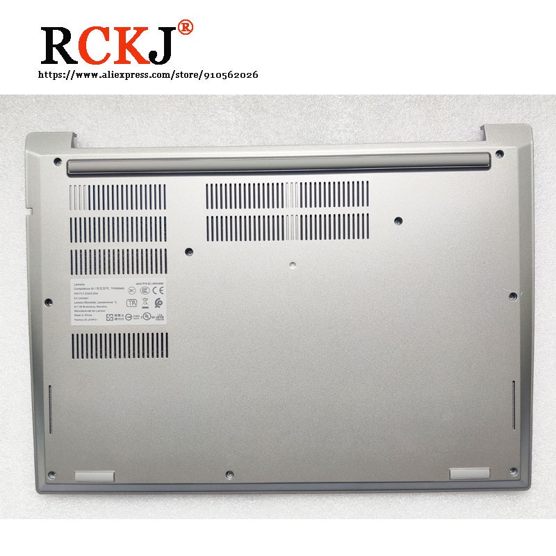 New Original for Lenovo ThinkPad E490 E495 E485 E480 Back Shell Bottom Case Base Silver Cover D Cove