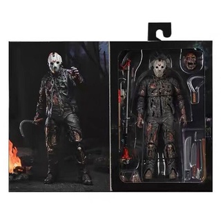 โมเดลฟิกเกอร์ Neca 42003 Jason Black Friday New Blood Version ข้อต่อขยับได้ ขนาด 7 นิ้ว