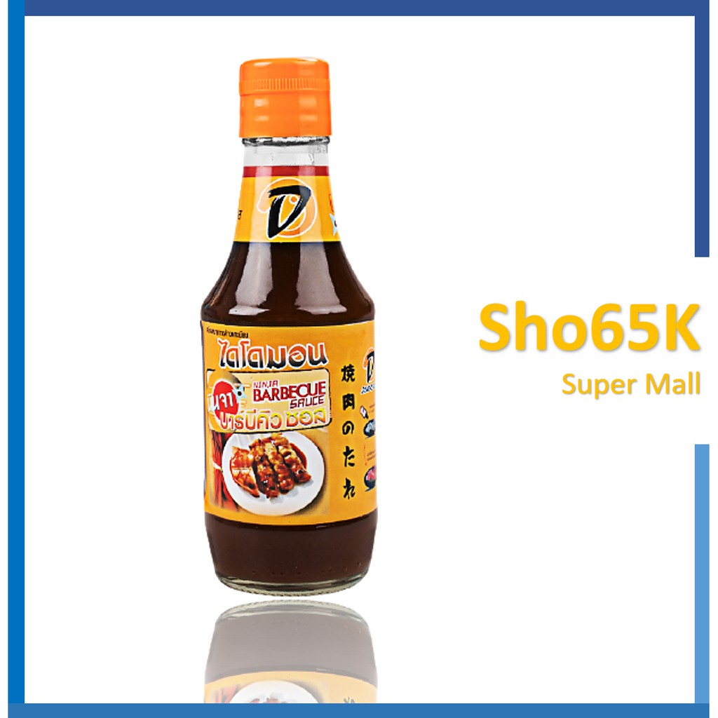 น้ำจิ้ม น้ำจิ้มไดโดมอน บาร์บีคิว ซอส Daidomon Barbecue Sauce ขนาด 200 ml หมดอายุ 24/9/23