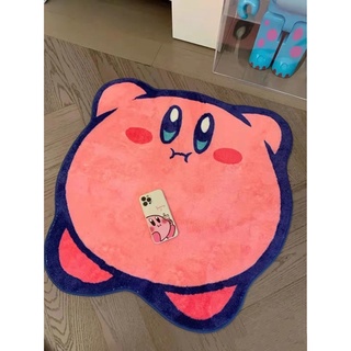 พรมเช็ดเท้า พรมกันลื่น ลายเกม Kirby Kawaii สีชมพู ขนาด 80 ซม. สําหรับตกแต่งบ้าน ห้องน้ํา ห้องเด็ก ของขวัญเด็กผู้หญิง