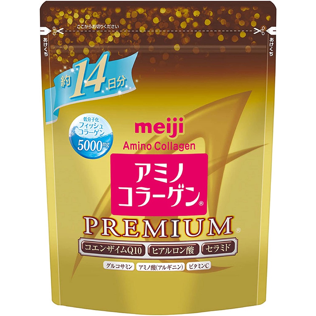 [ส่งตรงจากญี่ปุ่น] Meiji Amino Collagen Premium 14 วัน 98 กรัม นําเข้าจากญี่ปุ่น ใหม่
