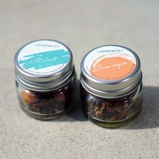 ยาดมสมุนไพร Herbpiness กลิ่นมินต์ | กลิ่นส้ม HERBAL INHALER : MINT | ORANGE