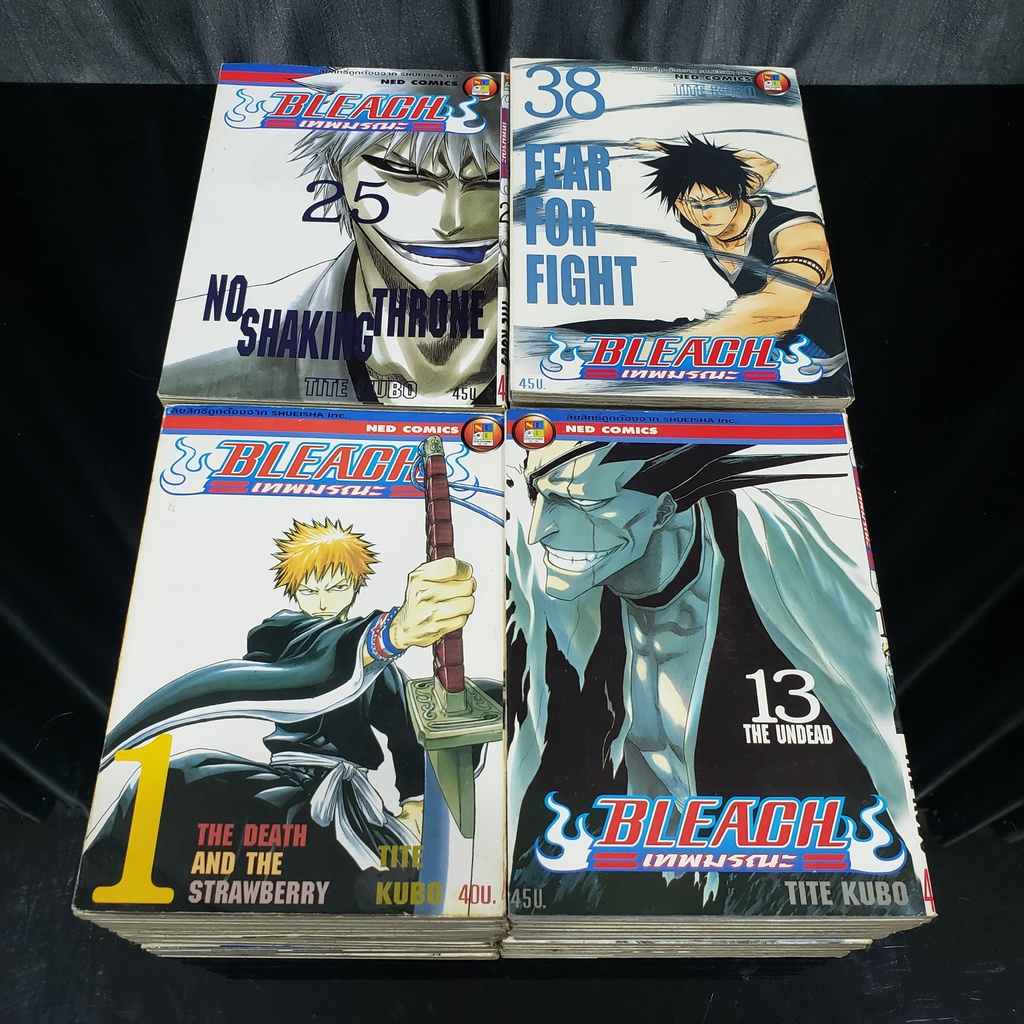 [SELL] Manga Bleach เทพมรณะ เล่มที่ 1-38 40-42 48-55 และ 62 (TH)(BOOK)(USED) หนังสือการ์ตูน มังงะ มือสอง !!
