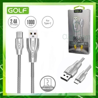 สายชาร์จ GOLF Transformers Cable Charger GC-41 For Micro USB สายยาว 1 เมตร