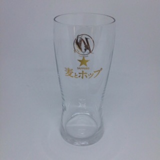 แก้วเบียร์ญี่ปุ่น SAPPORO Draft Beer โลโก้ดาวและตัวอักษรสีทอง รุ่น ครบรอบ10ปี