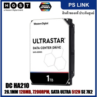 WD HGST 1000GB 3.5in 26.1MM 128MB 7200RPM SATA ULTRA 512N SE 7K2, DC HA210 (1W10001)