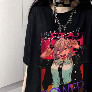 ย้อนยุคฤดูร้อน Anime เสื้อยืดสตรีความงามหลวมเสื้อยืดสตรี Punk Rock Streetwear สุภาพสตรี Top Gothic เสื้อยืด Harajuku Clo