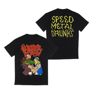 เสื้อยืดสีขาวเสื้อยืดพรีเมี่ยม พิมพ์ลาย Municipal Wasteed METAL DRUNK Preder สําหรับผู้ชายS-4XL