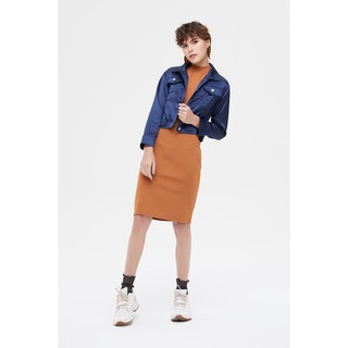 Hamburger Studio Satin Cropped Jacket (KT0106)