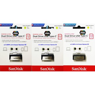 Sandisk Flashdrive DualDrive Type-C 32,64,128GB 150MB/s ประกัน Synnex 5ปี