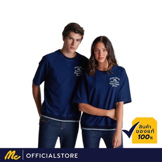 Mc JEANS เสื้อสเวตเตอร์ เสื้อ แขนยาว mc เสื้อกันหนาว MC BIKER สียีนส์ MTSP428