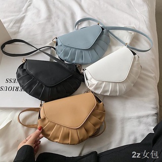 กระเป๋าสะพายข้างกระเป๋า Saddle bag หญิงกระเป๋าฤดูร้อน 2021 สุทธิสีแดงใหม่อินเทรนด์แฟชั่นกระเป๋าสะพายระดับ high-end ความร