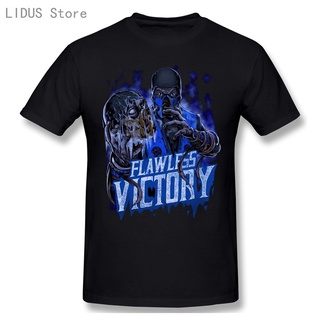 ถูกสุดๆเสื้อยืดลําลอง แขนสั้น คอกลม พิมพ์ลายการ์ตูนอนิเมะ Sub Zero Mortal Kombat Flawless Victory แฟชั่นสําหรับผู้ชาย 20