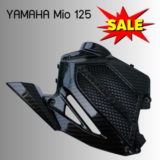 ครอบหม้อน้ำ มีโอ 125 ฝาครอบหม้อน้ำ Yamaha MIO 125 ครอบหม้อน้ำ MIO125 งานแคปล่า หน้าดำ คมเข้มมาก อย่างหล่อ