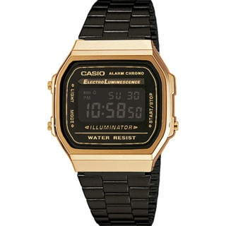 CASIO รุ่น A168WEGB-1B Digital สีดำทอง