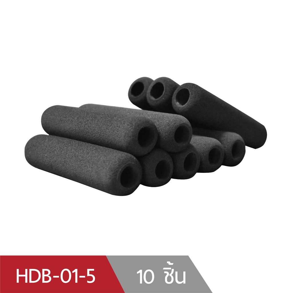 ด้ามจับโฟม ยางหุ้มวัสดุกันลื่น 10x21x100 mm. แพ็คล่ะ 10 ชิ้น รุ่น HDB-01-5