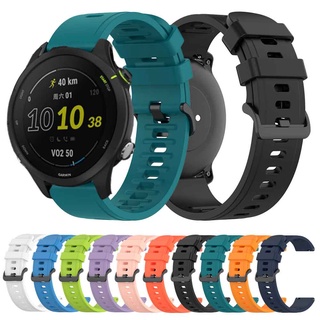 สายนาฬิกาข้อมือซิลิโคน 22 มม. แบบเปลี่ยน สําหรับ Garmin Forerunner 255 Music Vivoactive 4 Venu 2