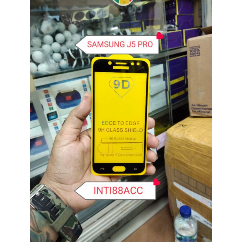 SAMSUNG J5 PRO TEMPERED GLASS FULLEM 5D/29D/66D/88D/99D + CHEIL CHIPS