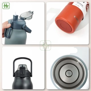 Smail ขวดน้ำเก็บความเย็น 1/1.5/2 ลิตร สแตนเลส 304 กระบอกน้ำเก็บอุณหภูมิ ขวดเก็บความเย็น เก็บอุณหภูมิได้นาน ✨