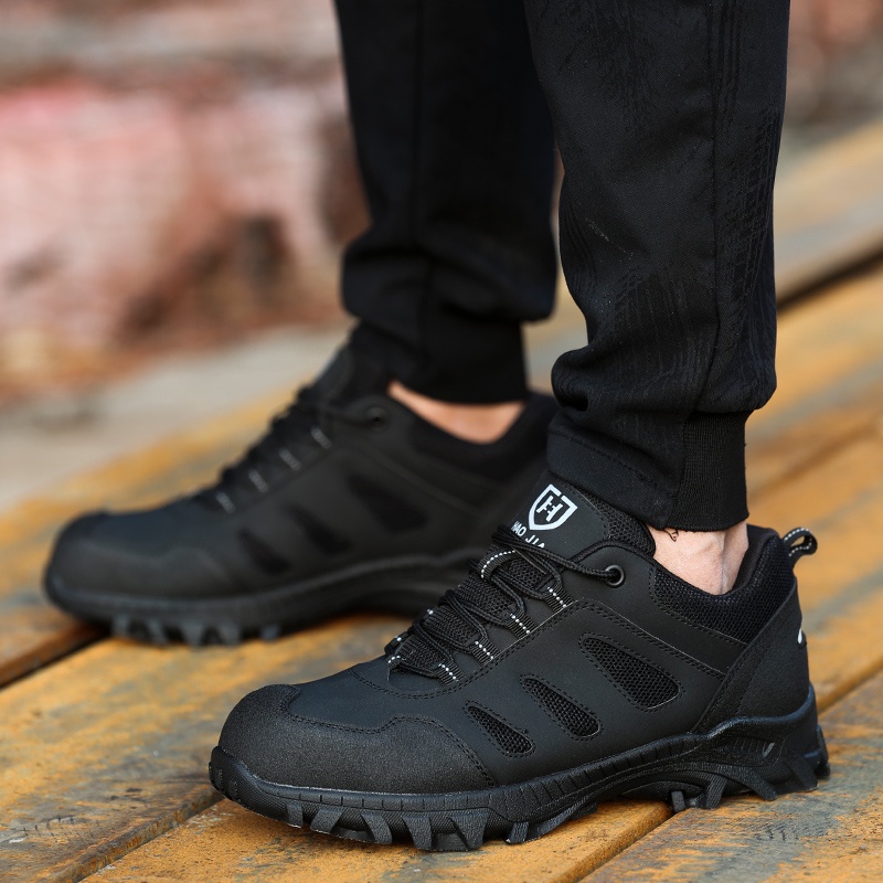 รองเท้าเซฟตี้ รองเท้านิรภัย ระบายอากาศได้ safety shoes หัวเหล็ก ป้องกันการชนและป้องกันการแทง