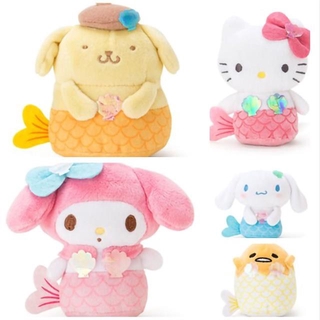 ใหม่ 8 ซม. การ์ตูน Kuromi My Melody Mermaid Kawali ตุ๊กตานุ่มตุ๊กตาน่ารักพวงกุญแจของเล่นเด็ก