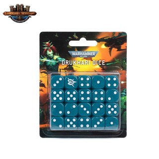 [พร้อมส่ง] Warhammer 40K :Drukhari Dice Set ลูกเต๋าประกอบการเล่น