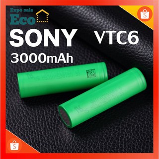 VTC6 Sony ถ่านชาร์จแท้ ไม่แท้คืนเงิน 3120mAh Rechargeable Battery 18650 3.7V ราคาต่อ1 ก่อน ซื้อ2แถมกล่องฟรีกล่อง