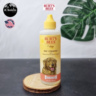 น้ำยาทำความสะอาดหู สำหรับสุนัข Burts Bees® Ear cleaner for dog with Peppermint &amp; Witch Hazel 118 mL