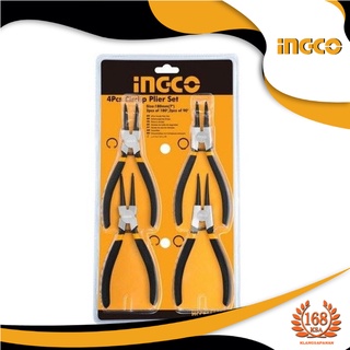 ชุดคีมหนีบแหวน ขนาด 7" จำนวน 4 ชิ้น INGCO รุ่น HCCPSO1180